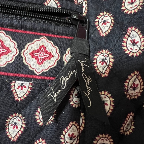 Vera Bradley Black and Cream Patterned Shoulder Bag - Picture 7 of 7